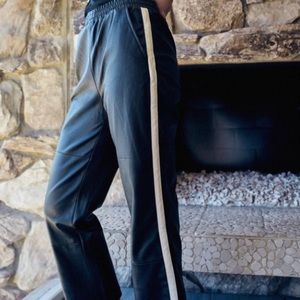 Urban Outfitters Leather Striped Pants